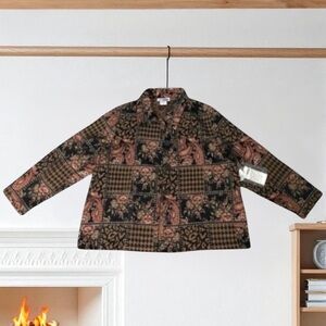 Vintage NWT CM Shapes Jacket Cardigan Blazer 24W Made In India